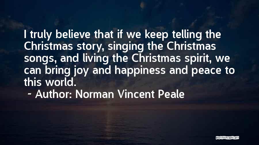 Christmas Joy Quotes By Norman Vincent Peale