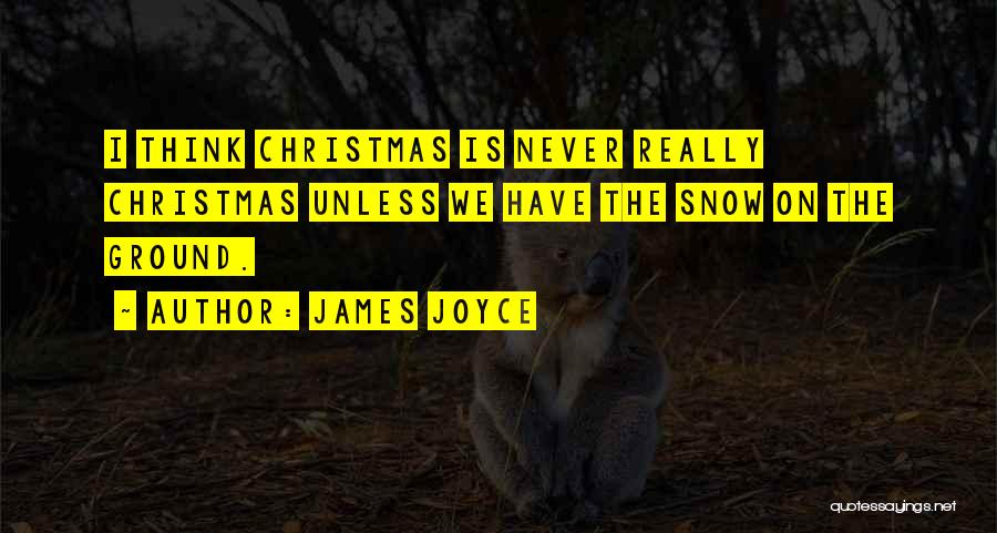 Christmas Let It Snow Quotes By James Joyce