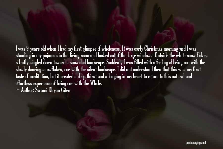 Christmas Let It Snow Quotes By Swami Dhyan Giten