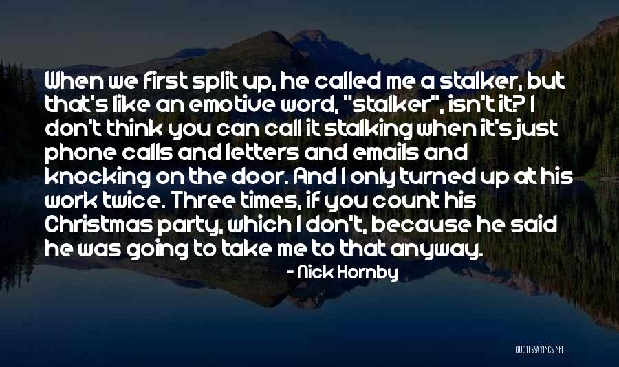 Christmas Letters Quotes By Nick Hornby