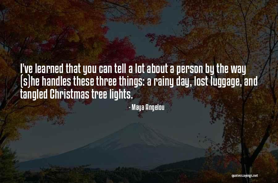 Christmas Lights Quotes By Maya Angelou