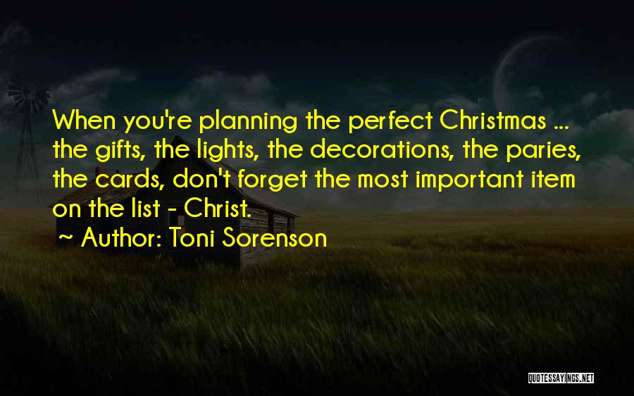 Christmas Lights Quotes By Toni Sorenson