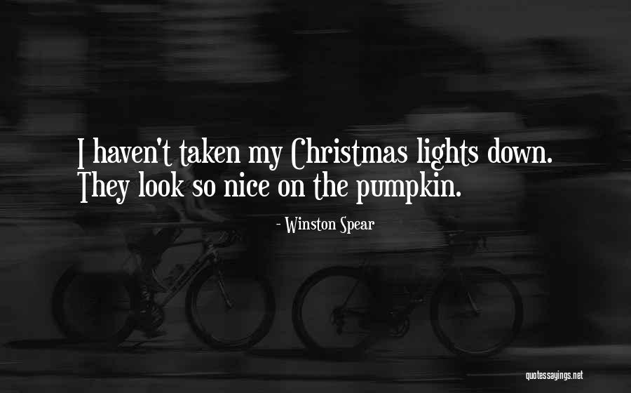 Christmas Lights Quotes By Winston Spear