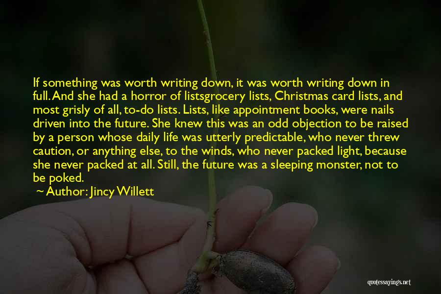 Christmas Lists Quotes By Jincy Willett