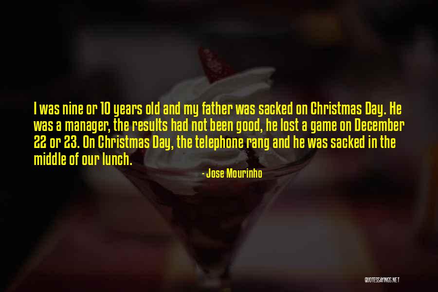 Christmas Lunch Quotes By Jose Mourinho Christmas Lunch Quotes By Jose Mourinho