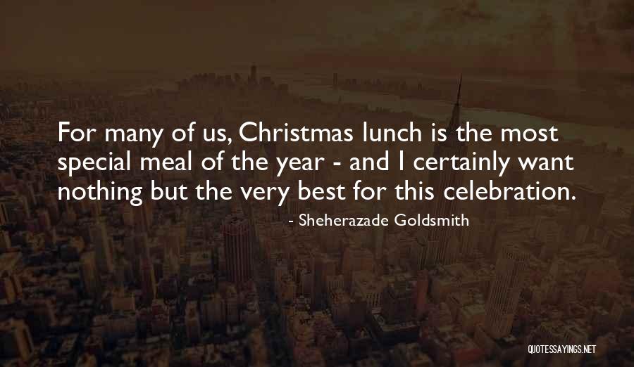 Christmas Meal Quotes By Sheherazade Goldsmith