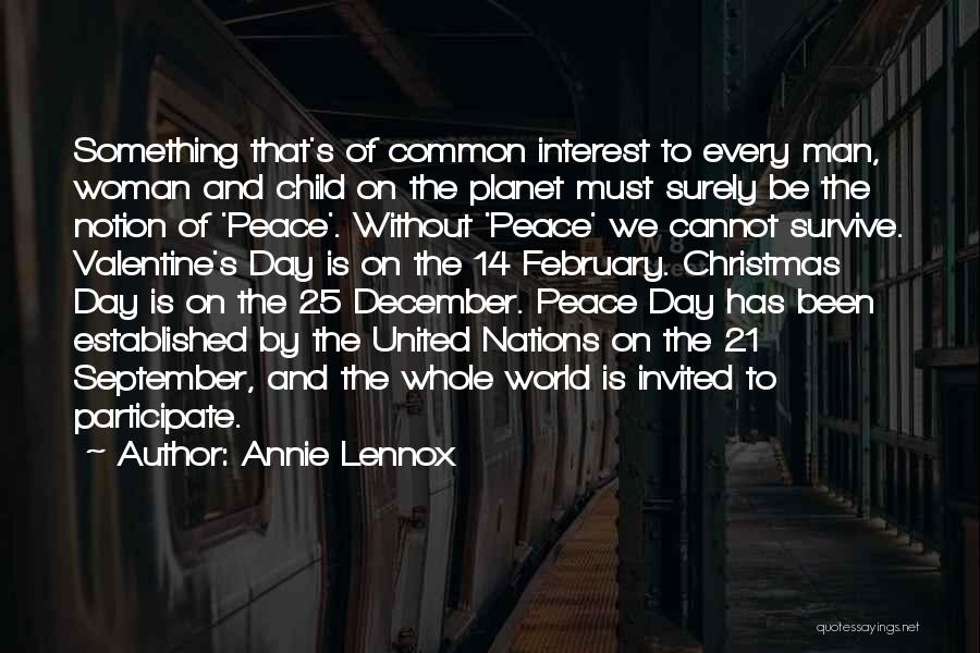 Christmas Peace Quotes By Annie Lennox