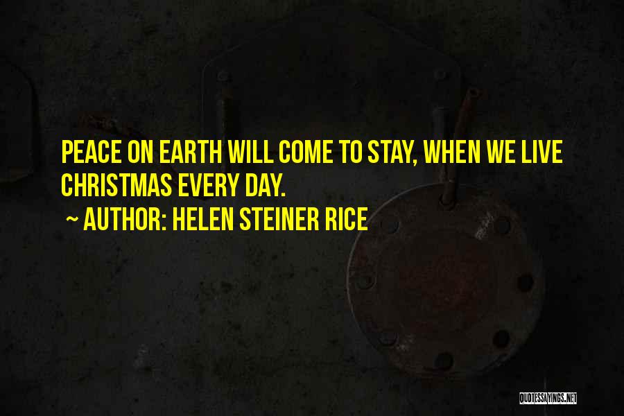 Christmas Peace Quotes By Helen Steiner Rice