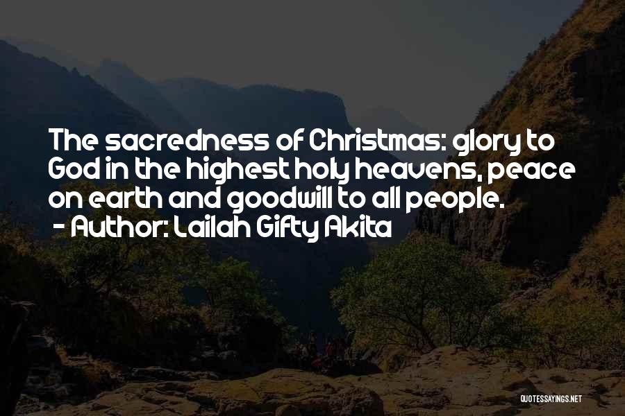 Christmas Peace Quotes By Lailah Gifty Akita