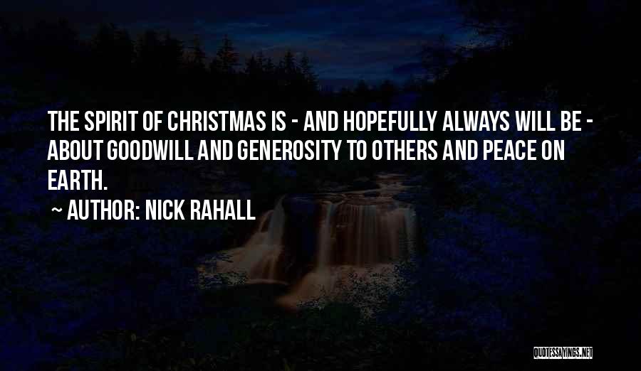 Christmas Peace Quotes By Nick Rahall