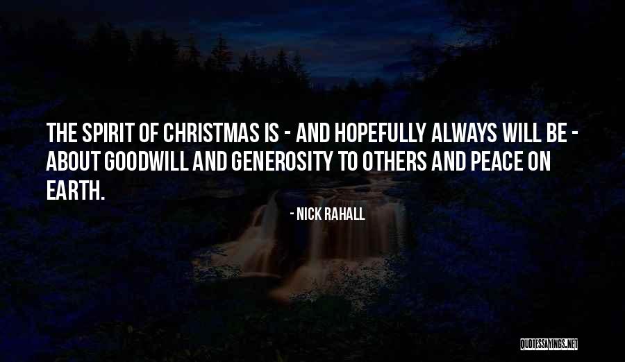 Christmas Peace Quotes By Nick Rahall