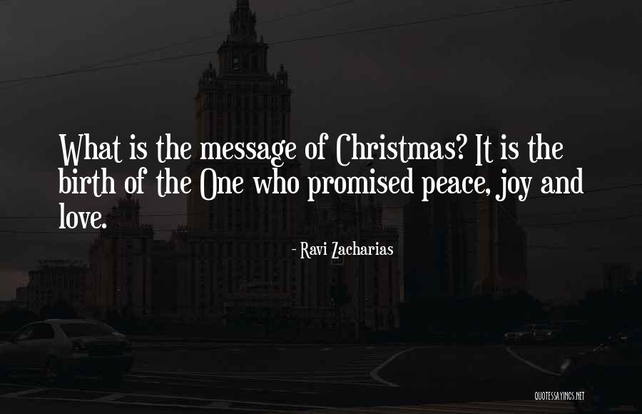 Christmas Peace Quotes By Ravi Zacharias