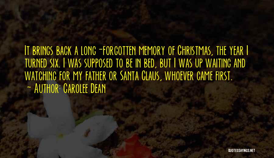 Christmas Santa Claus Quotes By Carolee Dean