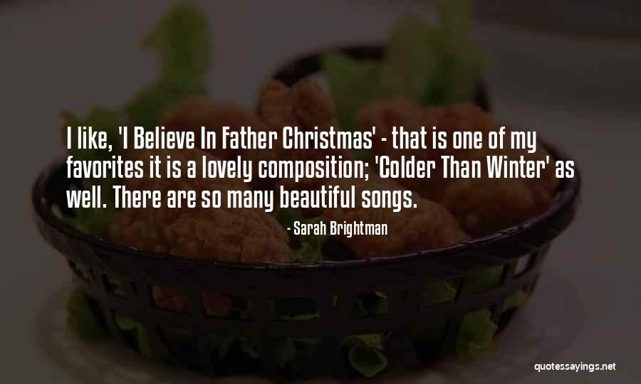 Christmas Songs And Quotes By Sarah Brightman