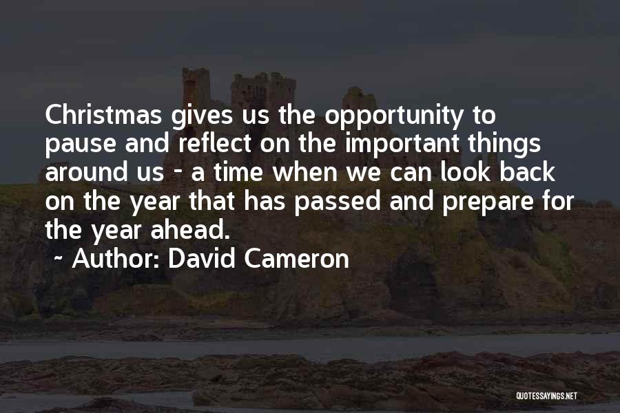 Christmas Time Reflect Quotes By David Cameron