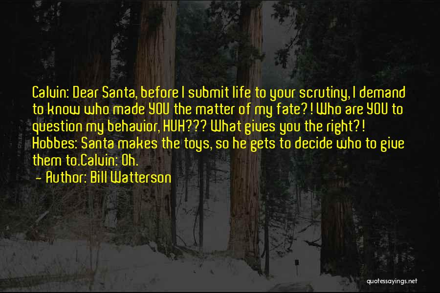 Christmas Toys Quotes By Bill Watterson