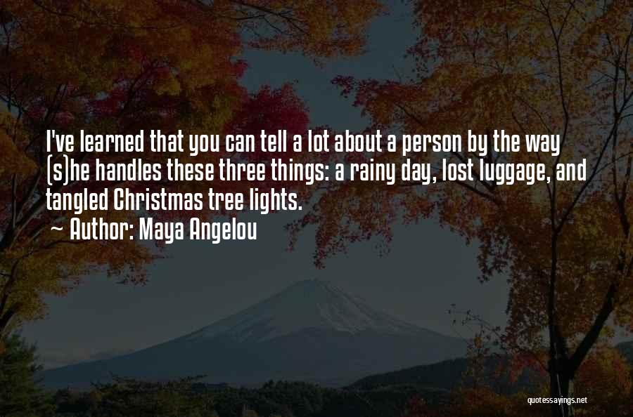 Christmas Tree And Quotes By Maya Angelou