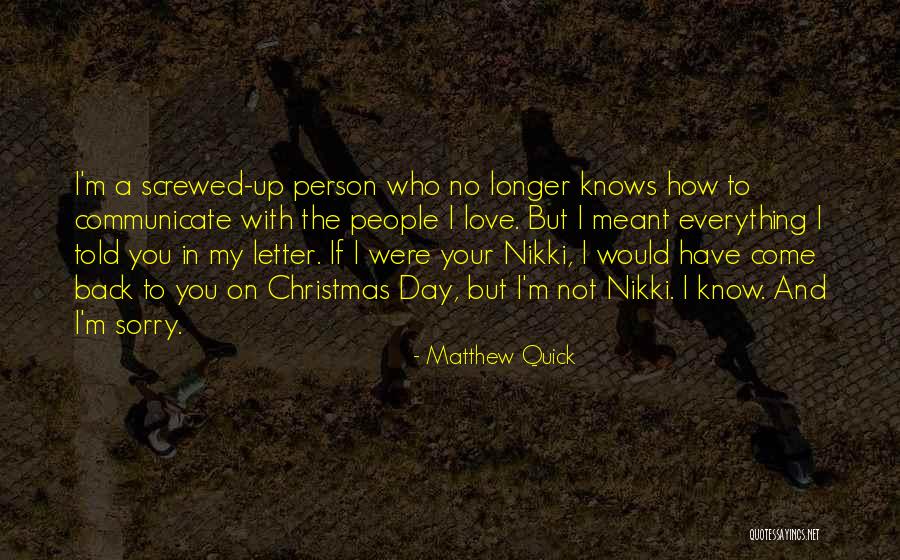 Christmas With You Quotes By Matthew Quick Christmas With You Quotes By Matthew Quick