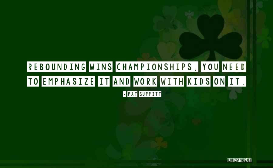 Christmasa Quotes By Pat Summitt Christmasa Quotes By Pat Summitt