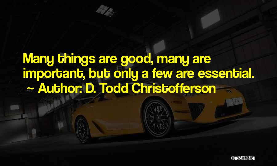 Christofferson Quotes By D. Todd Christofferson