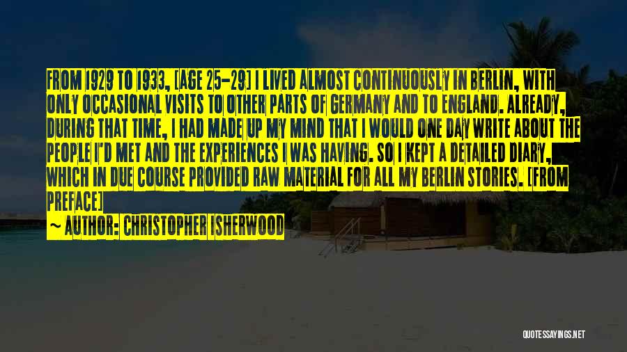 Christopher Isherwood Quotes 727221