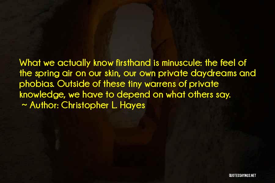 Christopher L. Hayes Quotes 2185693