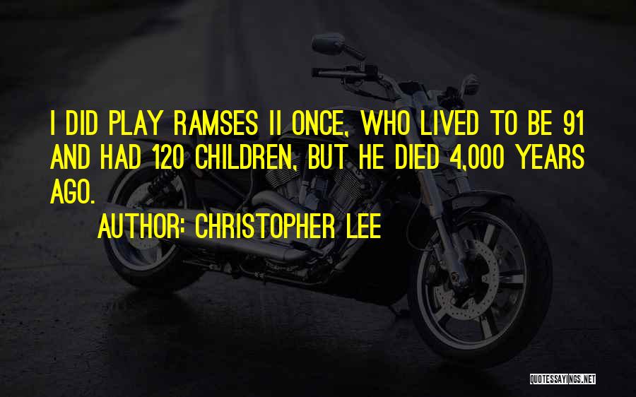 Christopher Lee Quotes 201982