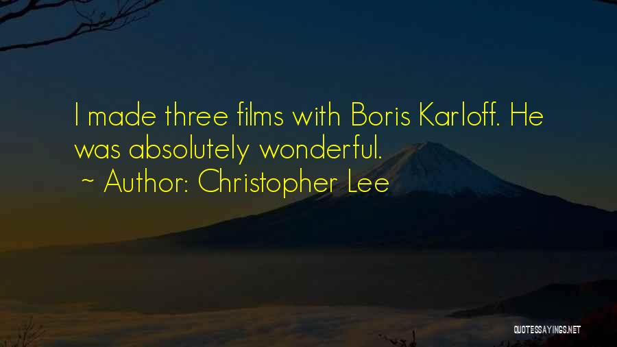 Christopher Lee Quotes 604380