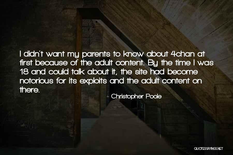 Christopher Poole Quotes 508550