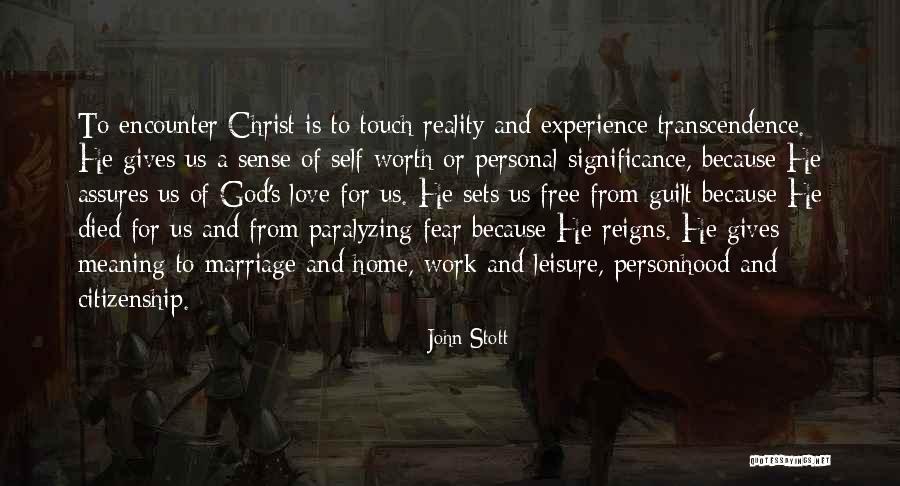 Christ's Love For Us Quotes By John Stott