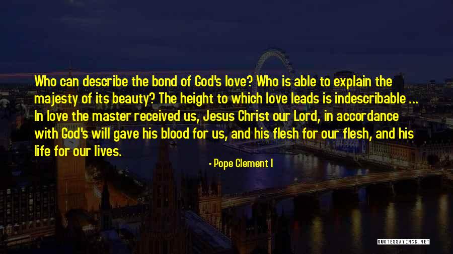 Christ's Love For Us Quotes By Pope Clement I