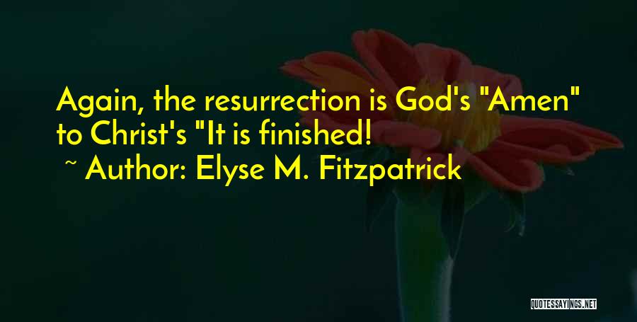 Christ's Resurrection Quotes By Elyse M. Fitzpatrick