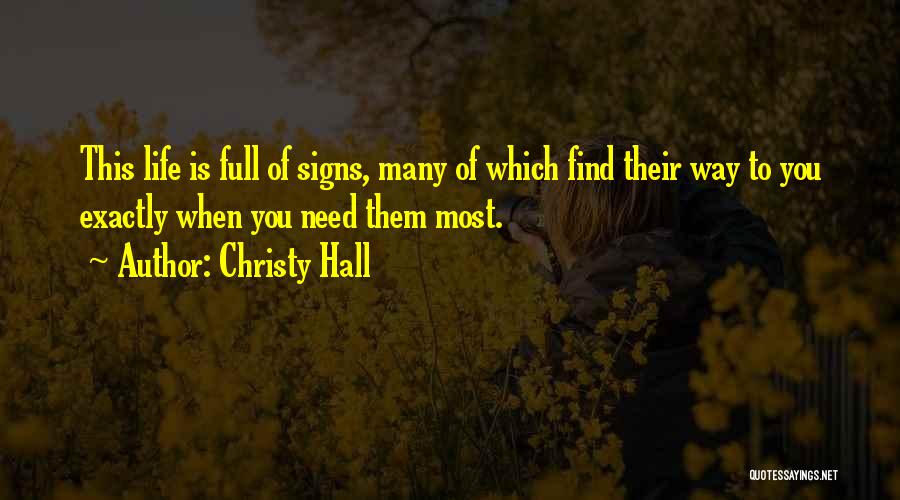 Christy Hall Quotes 570490