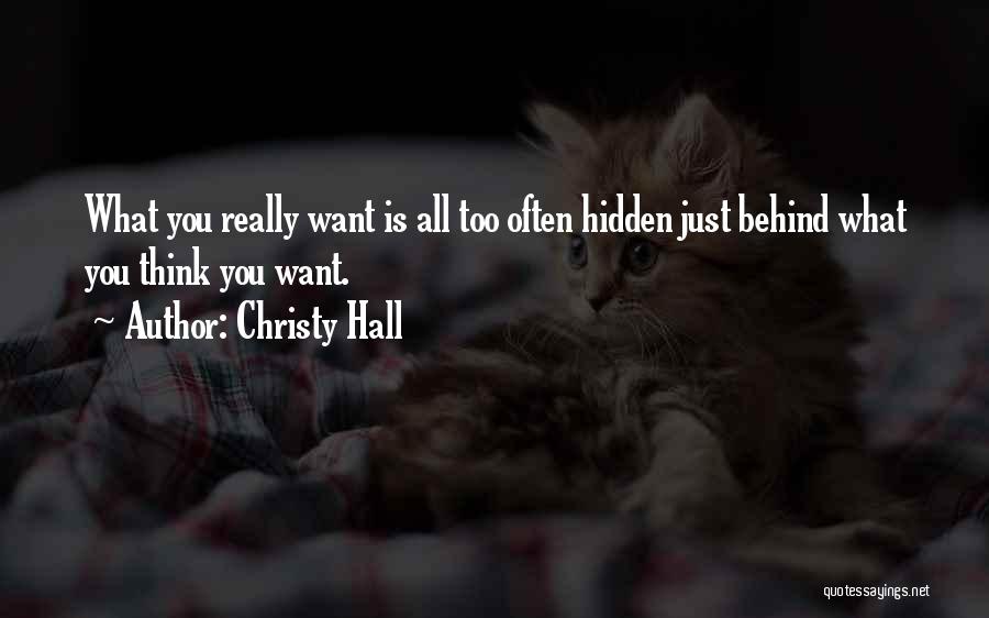 Christy Quotes By Christy Hall