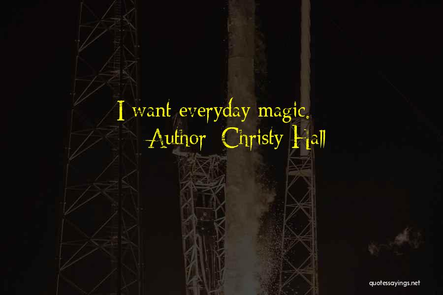 Christy Quotes By Christy Hall