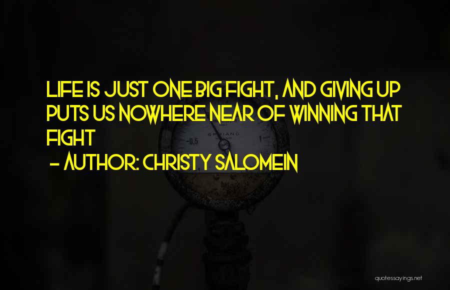 Christy Quotes By Christy Salomein