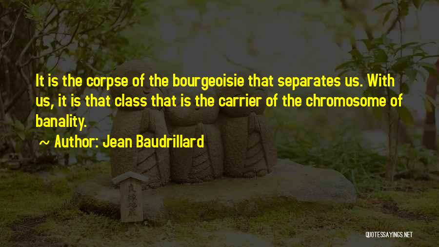 Chromosome Quotes By Jean Baudrillard