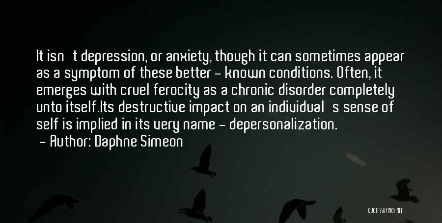 Chronic Illness Quotes By Daphne Simeon