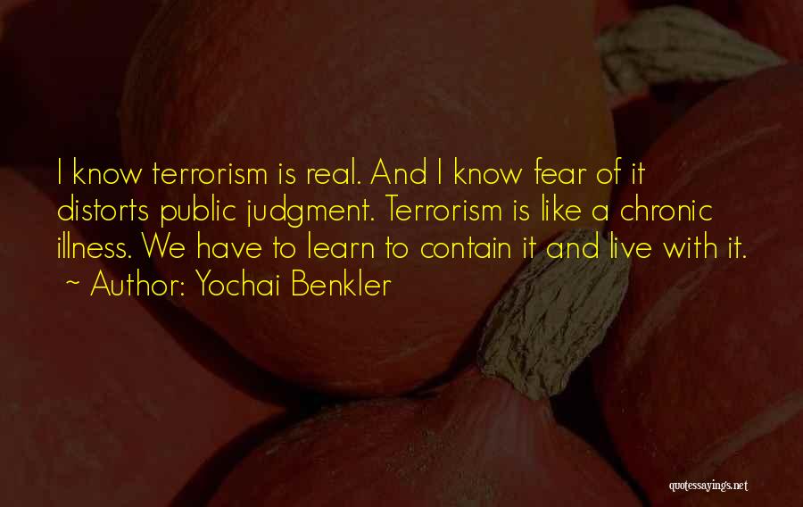 Chronic Illness Quotes By Yochai Benkler