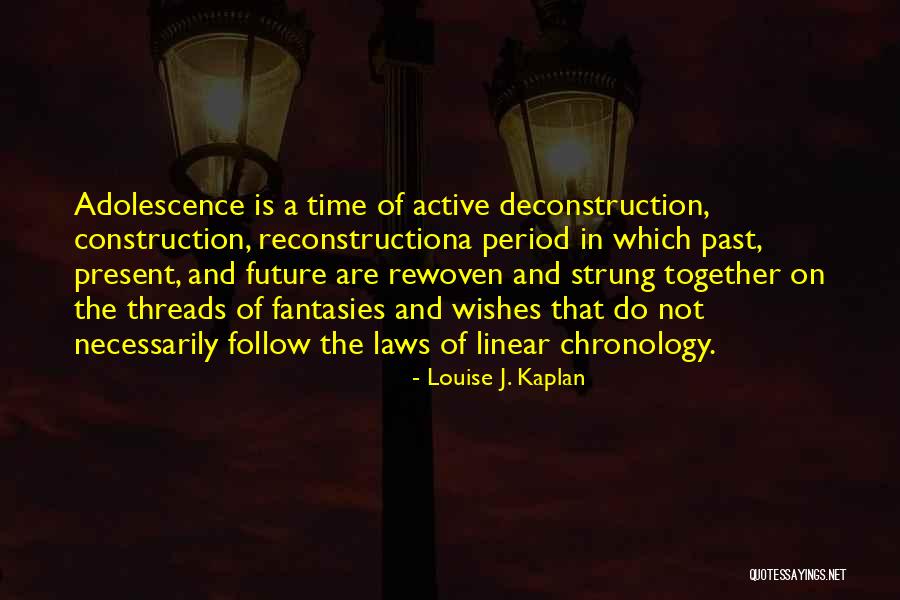 Chronology Quotes By Louise J. Kaplan