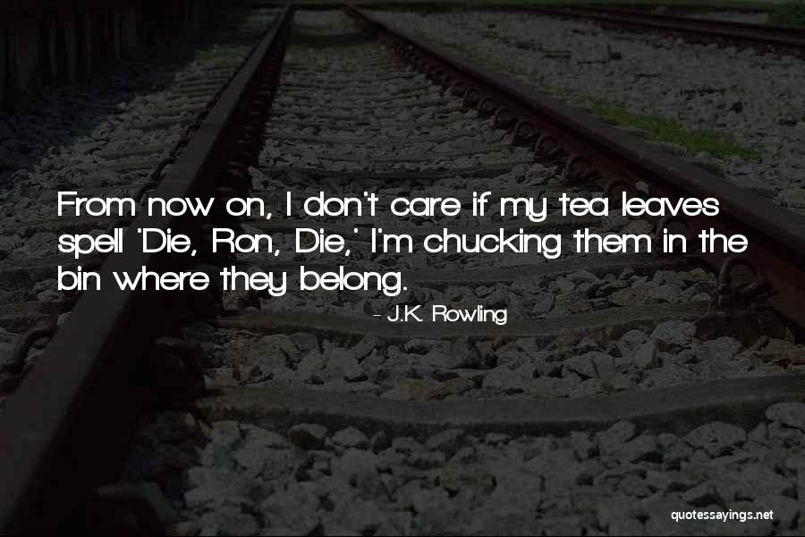 Chucking Quotes By J.K. Rowling