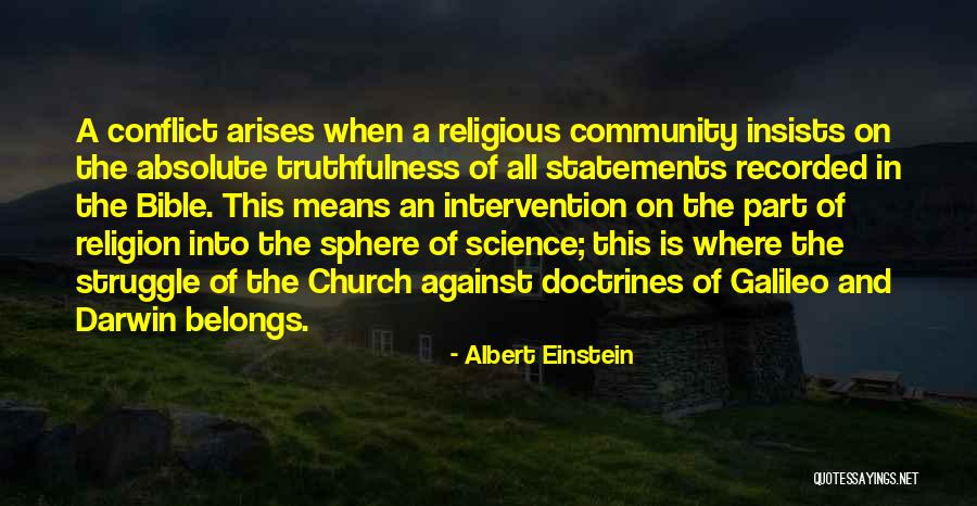 Church And Community Quotes By Albert Einstein