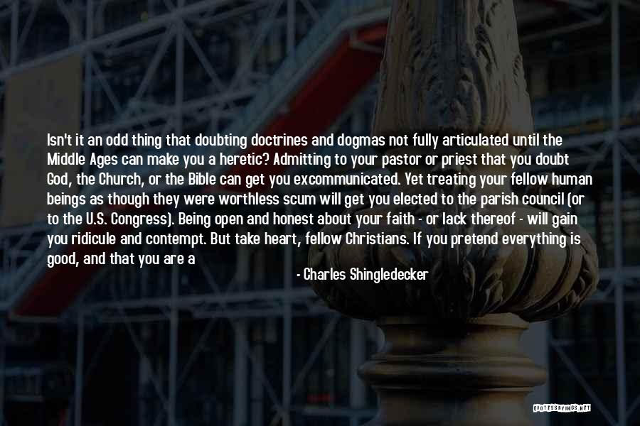 Church And Community Quotes By Charles Shingledecker