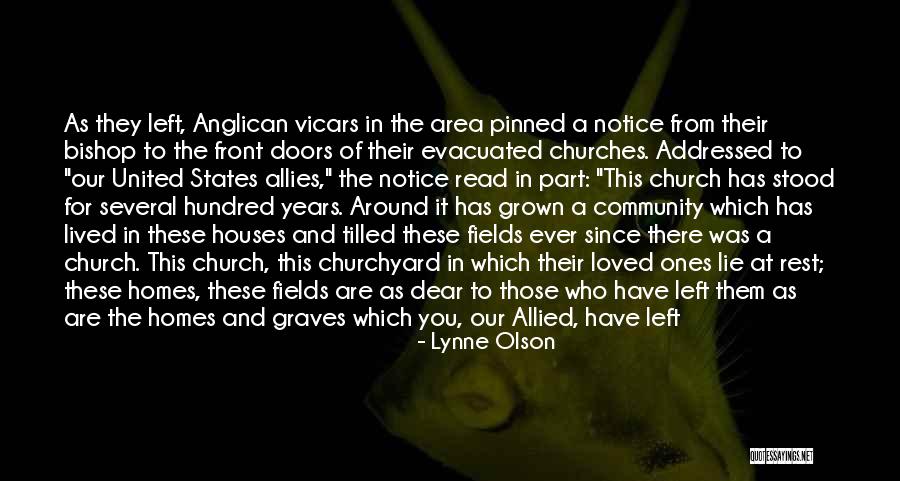 Church And Community Quotes By Lynne Olson