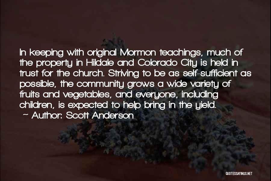 Church And Community Quotes By Scott Anderson