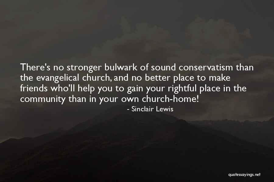 Church And Community Quotes By Sinclair Lewis