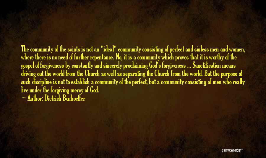 Church Community Quotes By Dietrich Bonhoeffer