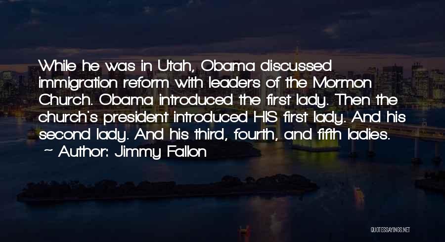 Church First Lady Quotes By Jimmy Fallon