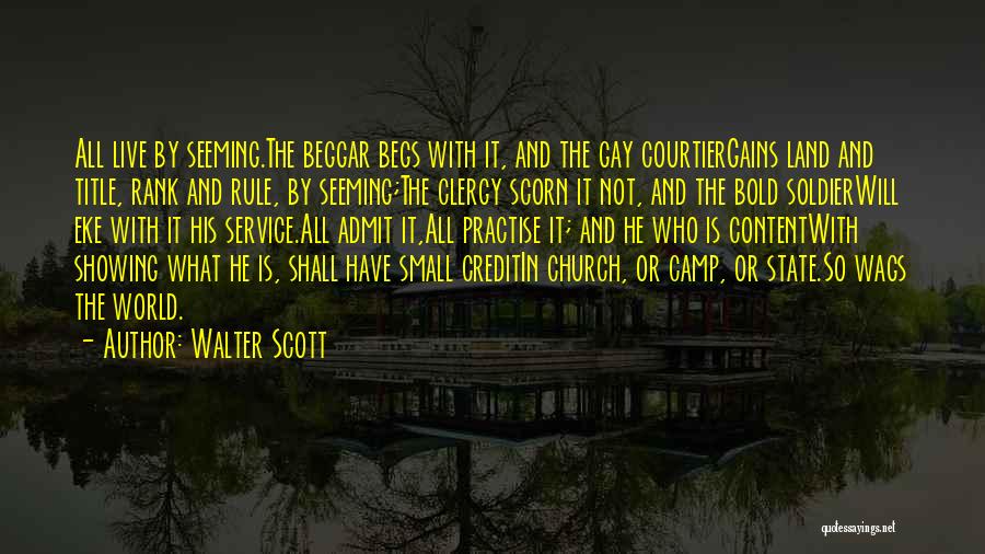 Church Hypocrisy Quotes By Walter Scott
