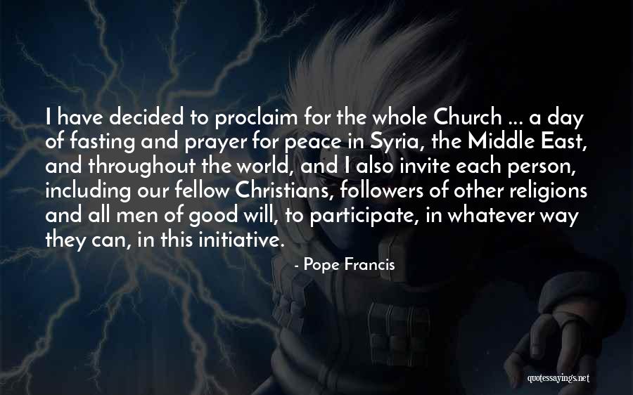 Church Invite Quotes By Pope Francis